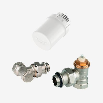 Kit cap termostatic + robinet tur + retur 1/2 Thera 6 Honeywell VTL3030ES15